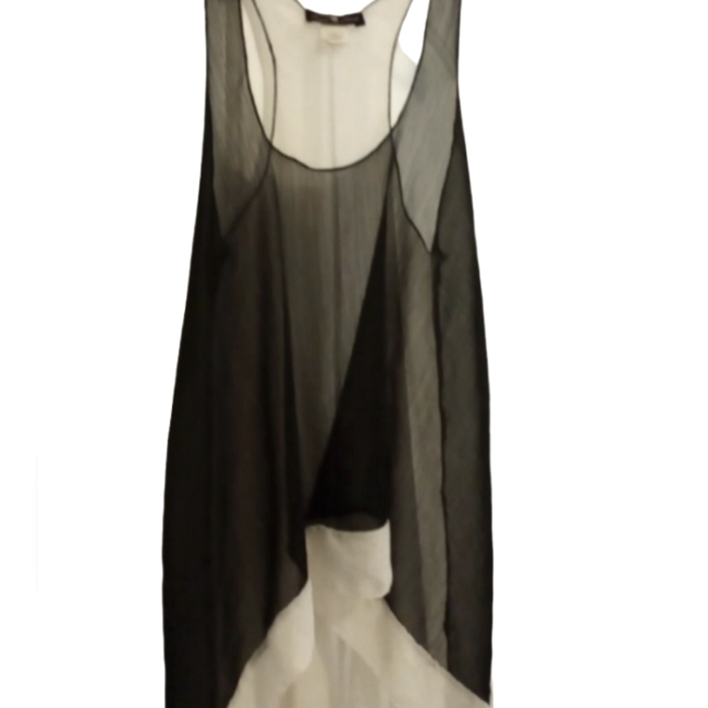 Sheer sleeveless top